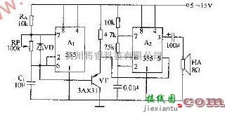 555警车音响电路原来示意图  第1张