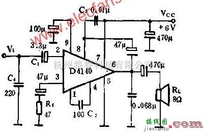 新型D4140音频功率放大电路  第1张