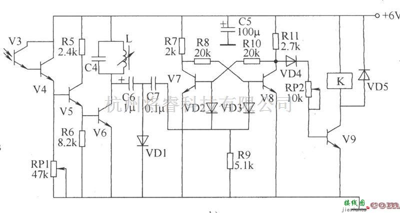 控制电路中的采用分立元器件制作红外遥控开关  第2张