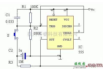 利用NE555制作的单键双稳电子开关介绍  第1张