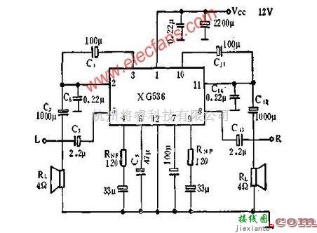 XG536双音频功率放大电路的应用介绍  第1张