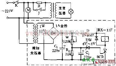 投影仪灯泡预热保护器电路原理图  第1张