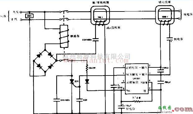 关于地线故障断路装置电路图  第1张