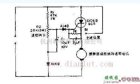 常用电机速度控制器电路  第1张