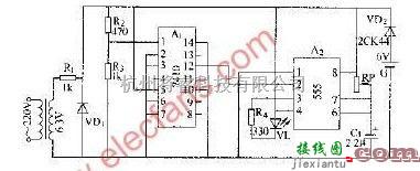 利用555组成IS闪光器电路  第1张