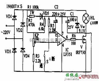 电源电路中的一款渐暗式照明灯电路  第1张