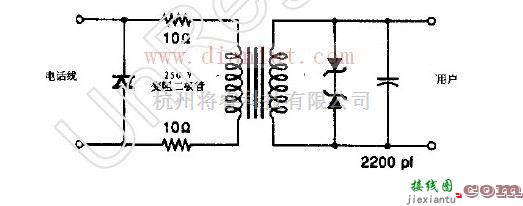 FCC PART68电话接口电路图及相关介绍  第1张