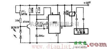 日光照射计时器电路原理图  第1张