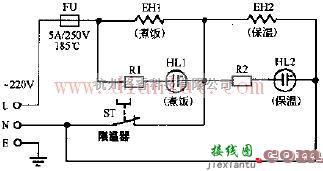 保温式自动电饭锅电路  第1张