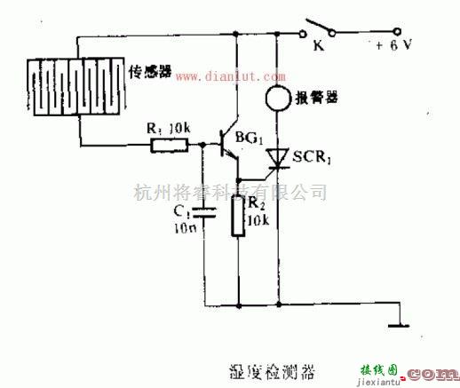 湿度检测电路原理图  第1张