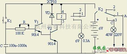 开关电路中的一款简易的延时开关电路  第1张
