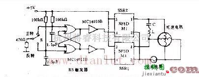 采用SSR控制单和感应电动机的正反转电路原理图  第1张