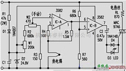 恒温电烙铁电路图  第1张