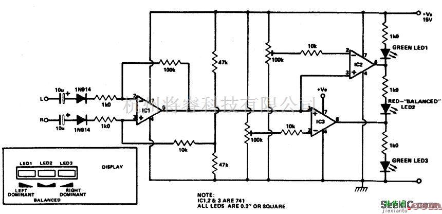 音频电路中的立体平衡仪电路  第1张