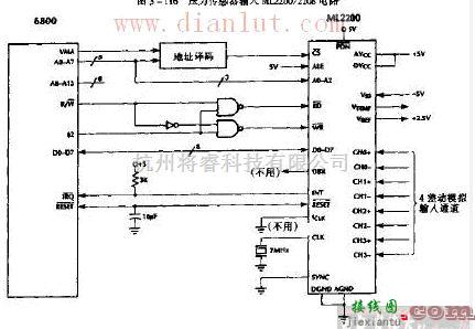 基础电路中的ML2200与6800uP接口电路的应用  第1张