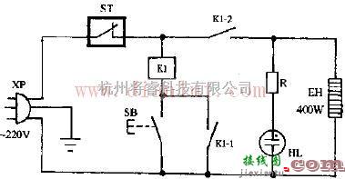 镶力DCX-15高温电子茶具消毒柜电路原理图  第1张