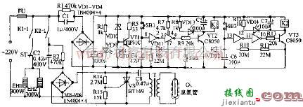 精艺ZLD-63双功能电子消毒柜电路原理图  第1张