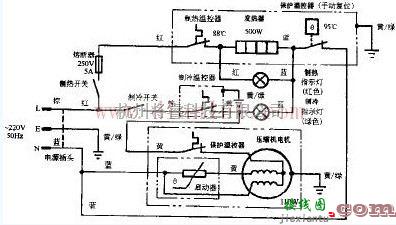 安吉尔牌豪华型冰热饮水机电路  第1张