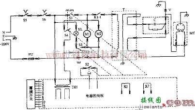 格兰仕WP750B电脑式微波炉电路原理图  第1张