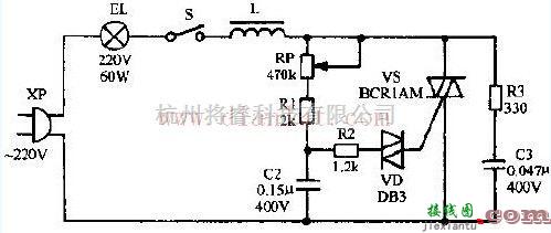 富丽牌豪华型电子调光台灯电路  第1张