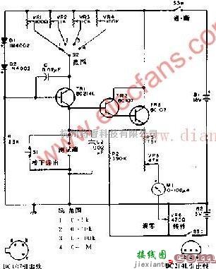 线性刻度的欧姆表电路  第1张