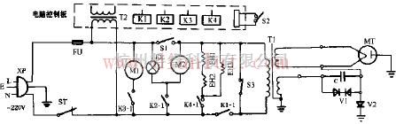 安宝路AA-18电脑式烧烤型微波炉电路原理图  第1张