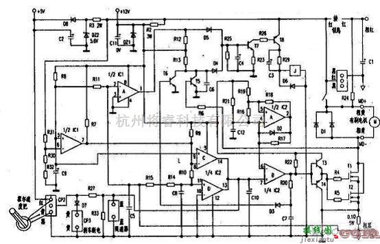 控制电路中的电动车有刷电机控制器电路  第1张
