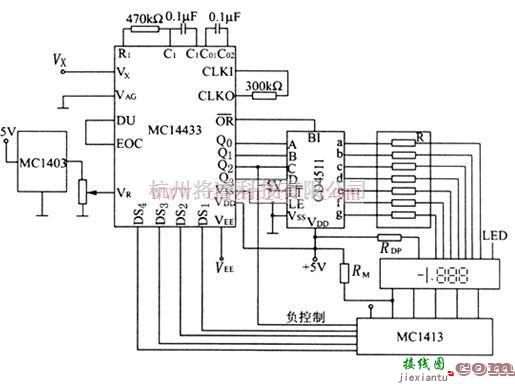 基于MC14433的数字电压表电路  第1张