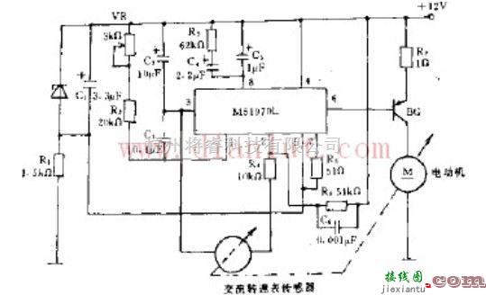 采用交流转速表传感器的电动机速度控制电路原理  第1张