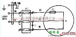 金羚牌豪华型百叶窗风压式换气扇电路设计  第1张