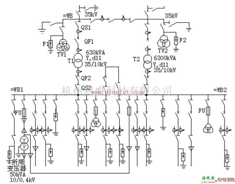 变电站主接线电路原理图  第1张