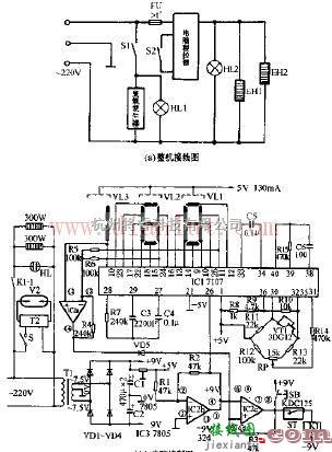 高宝DXW-62A双功能电子消毒柜电路原理图  第1张