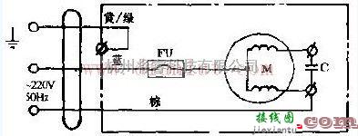 金羚牌管道式换气扇电路  第1张