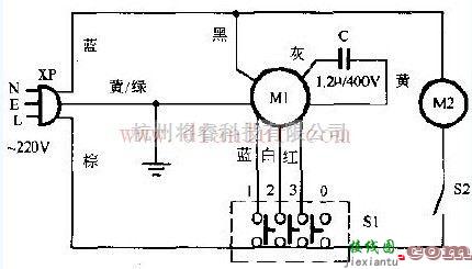 格力落地式转页扇电路  第1张