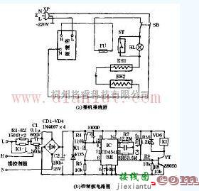 神奇牌QPFB-10台式蒸汽电熨斗电路  第1张