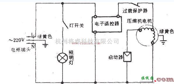 伯乐BC-138C型的电冰箱电路  第1张