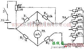 MF53--型热敏电阻器测温仪电路原理图  第1张