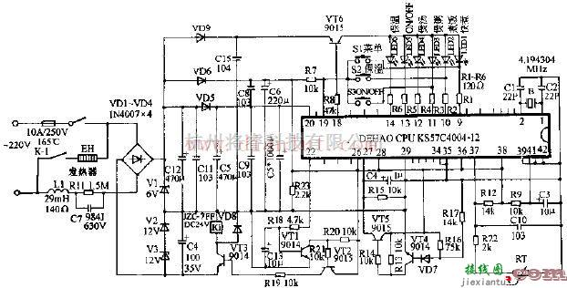 SH-2电脑式电饭锅电路原理图  第1张