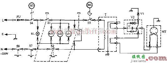 格兰仕WP700机械式微波炉电路原理图  第1张