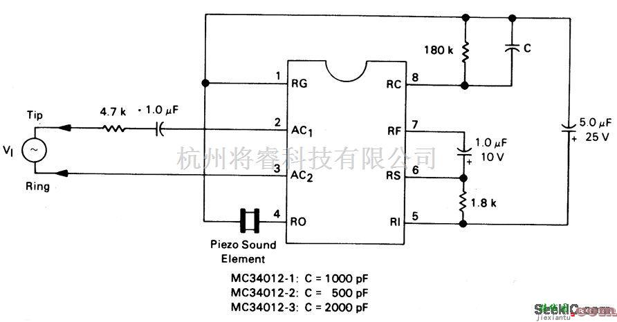 音频电路中的电话铃音电路  第1张