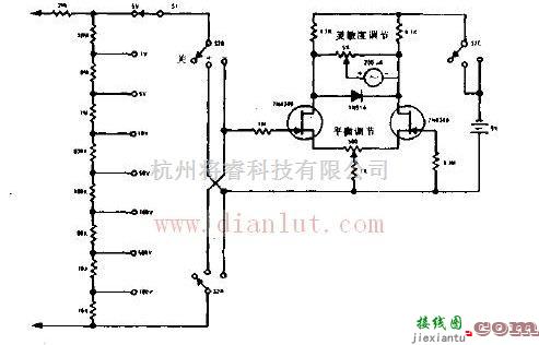 场效应晶体管电压表电路原理  第1张