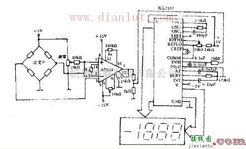 压力测量电路原理图  第1张