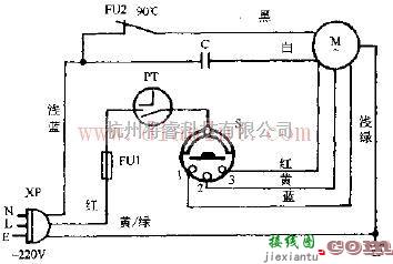 型号为FB-40的555牌壁扇电路  第1张