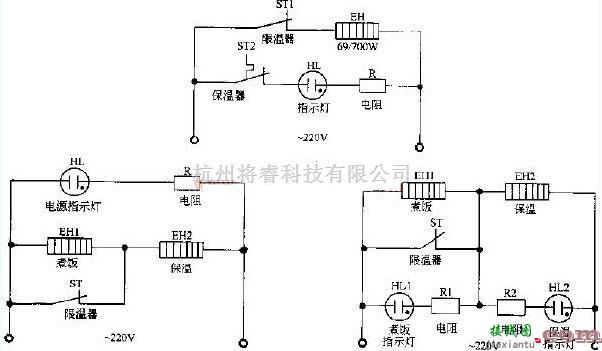 半球型自动电饭锅电路  第1张