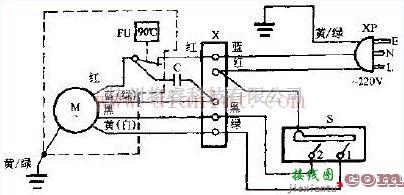 华峰FS-40型落地扇电路  第1张