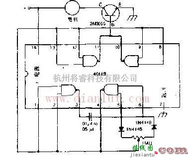 直流电机速度控制电路原理图  第1张