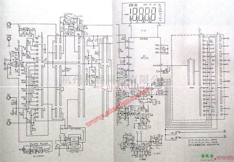 DT890型的真有效值数字万用表电路  第1张