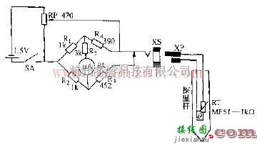 MF53--型热敏电阻器点温计电路原理图  第1张