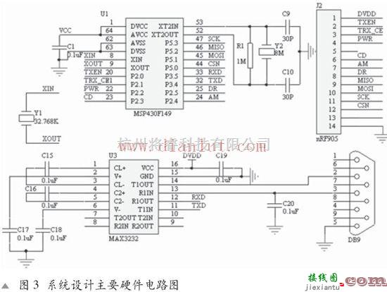 遥控电路中的MSP430F14混合信号控制器电路  第1张