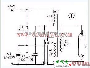 24V直流低压节能灯的电路原理图  第1张